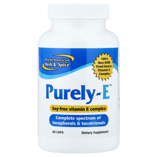 North American Herb & Spice, Purely-E, 60 капсул