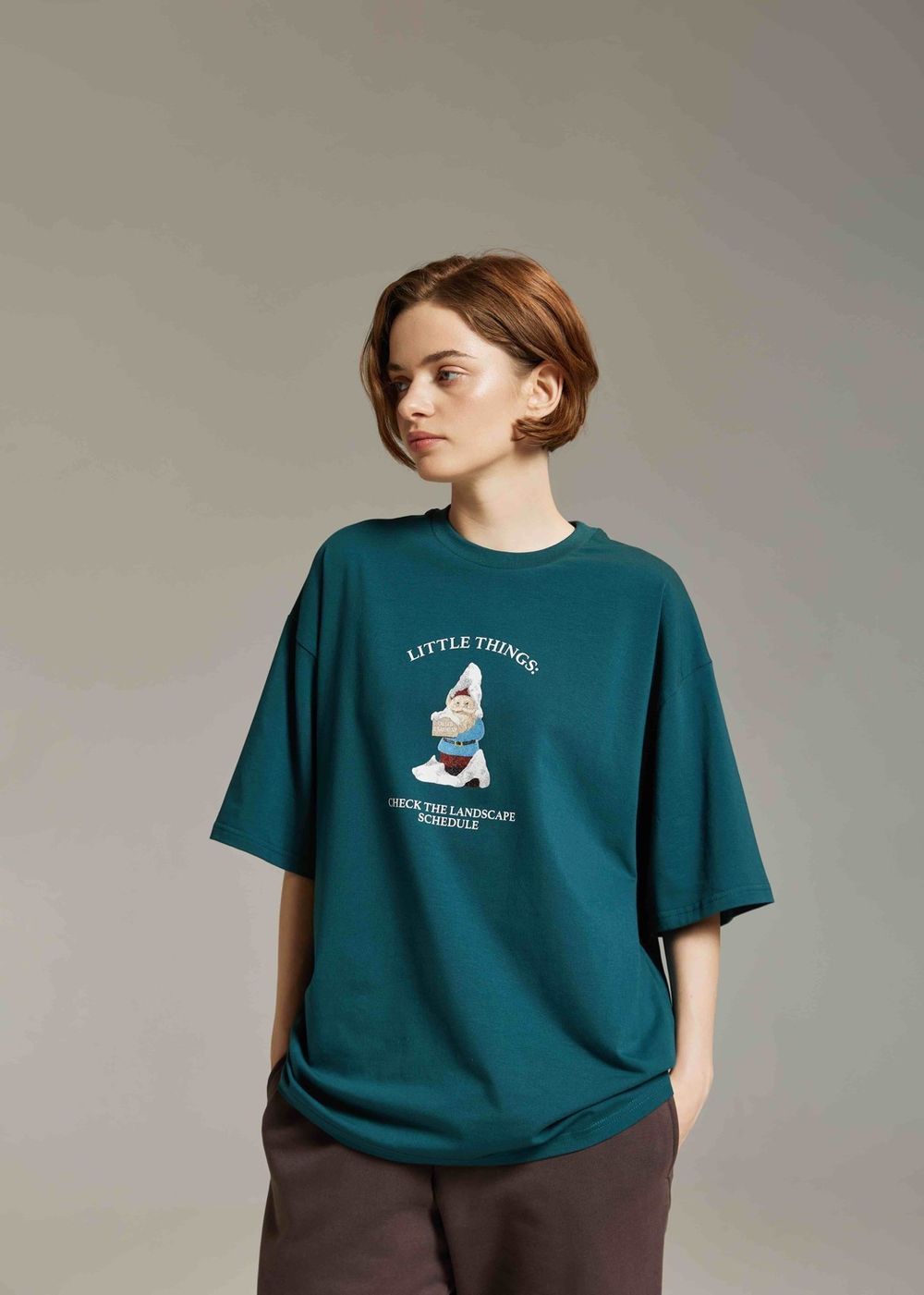 Футболка Called a Garment Landscape Изумрудная