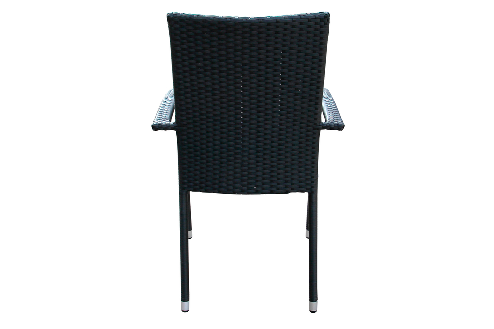 Стул  Парис с подушкой арт.GS014, черный серый "Garden story"