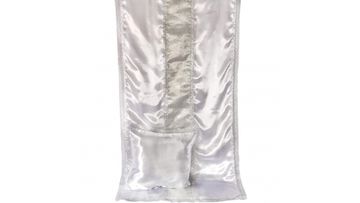 Комплект атласный вставка парча Серебро