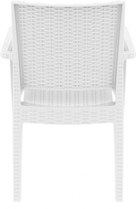 Кресло пластиковое плетеное, Siesta Contract Ibiza, белый