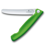 Нож кухонный Victorinox Swiss Classic (6.7836.F4B) стальной для овощей лезв.110мм серрейт. заточка