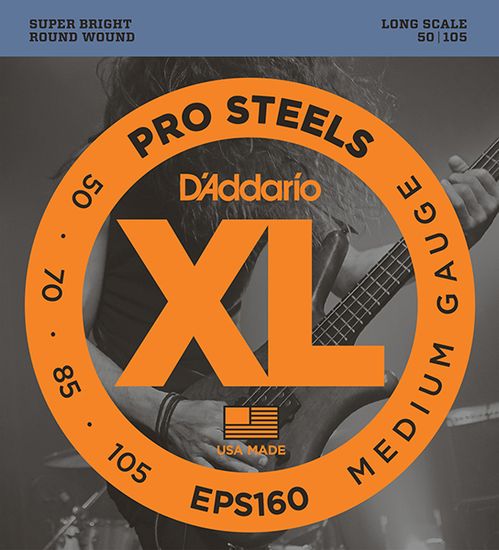 Струны для бас-гитары 50-105 D'ADDARIO EPS160