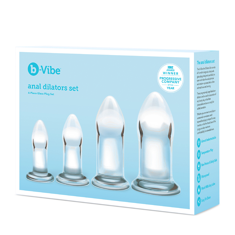 b-Vibe ANAL DILATORS SET - Набор тренировочных стеклянных плагов