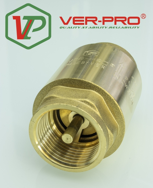 Обратный клапан металл 1/2" (УСИЛЕННЫЙ)  VER-PRO   (120/20/1шт)