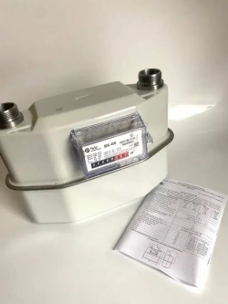 Счетчик газа ВК-G6 Слева-Направо (Левый) 2025 г. ООО РАСКО Газэлектроника. Прокладки в комплекте