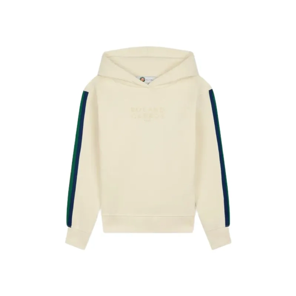 Кофта для девочки теннисная Roland Garros Color Lines - ecru