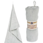 Полотенце кухонное «UNICO», 34*72 см, цвет светло-серый, микрофибра 300 гр/м2
