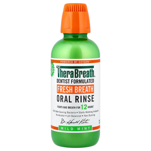 TheraBreath, ополаскиватель для полости рта, свежее дыхание, мягкая мята, 473 мл (16 жидк. унций)