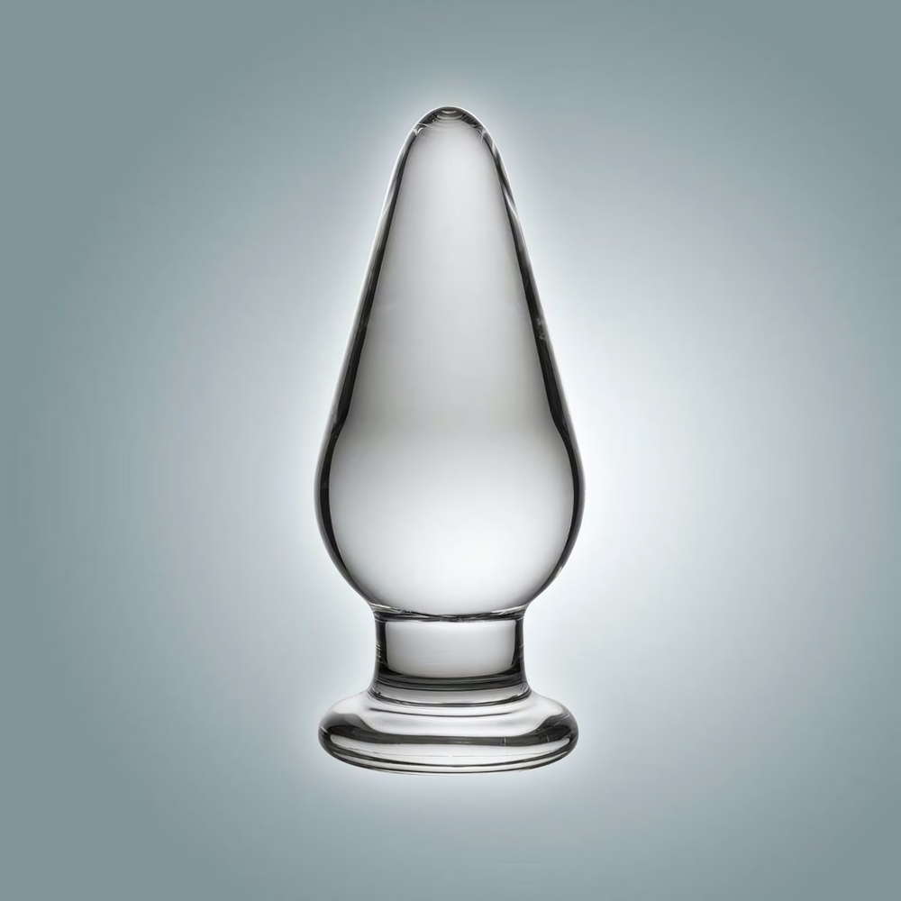 Анальная втулка из стекла - 11 см. (Цвет: прозрачный)