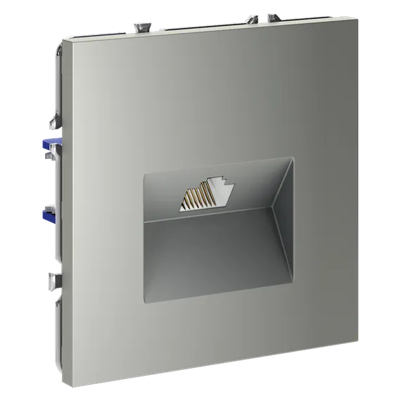 Розетка компьютерная встраиваемая VOLTUM S70 RJ45 кат.6, (сталь) vls060105