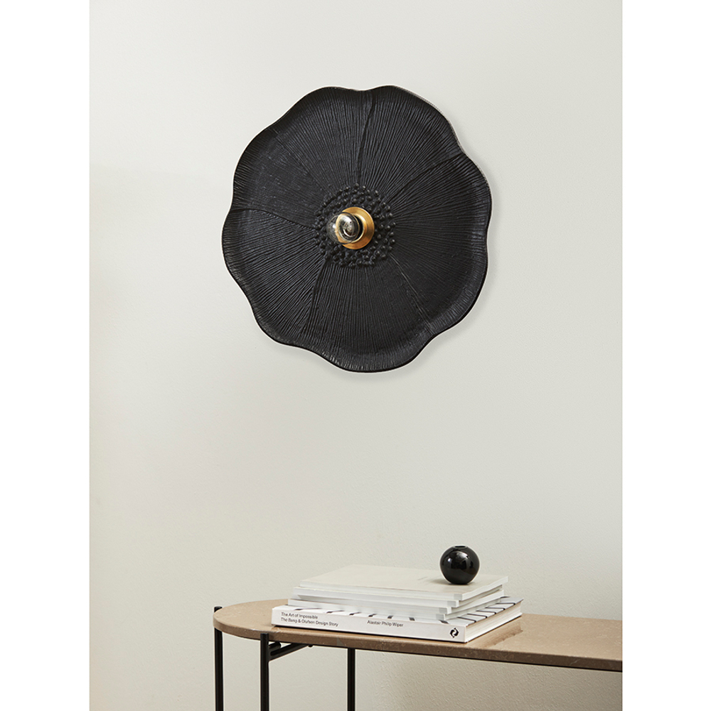 Светильник настенный wildflower, D46 см, черный