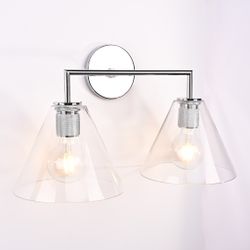 Бра Rh Utilitaire Funnel Shade Double Sconce Silver By Imperiumloft