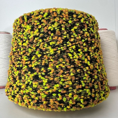 PONPON - Lineapiu; 30% вискоза, 70% п/а; 500м/100гр; цвет: лайм, коричневый, оранжевый. Есть мал. бобинка 204гр.