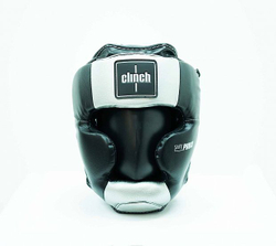 Шлем боксерский Clinch Punch 2.0 Full Face черно-серебристый C148
