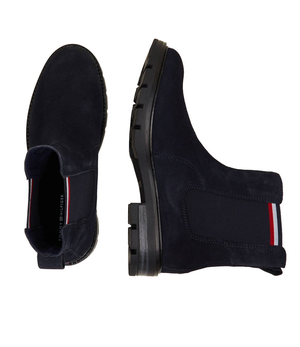 Кожаные челси corpoarte hilfiger suede chelsea Tommy Hilfiger - темно-синий(FM0FM04803)