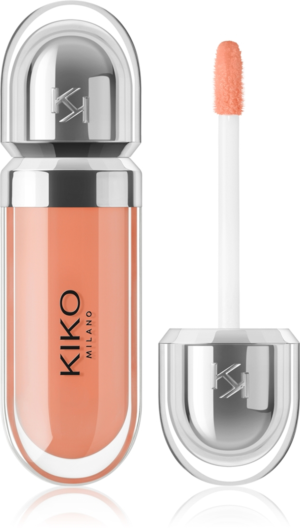 KIKO Milano 3D Hydra - Увлажняющий блеск для губ оттенок 08 Natural Rosewood, 6 ml