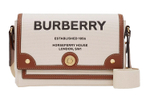 Burberry Horseferry Print Canvas Note Crossbody Bag Natural/Tan