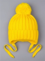 Шапка детская на завязках осенняя