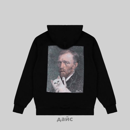 Толстовка мужская Ripndip Van Nermal Hoodie артикул:RNDSMU2108 - купить в магазине Дайс