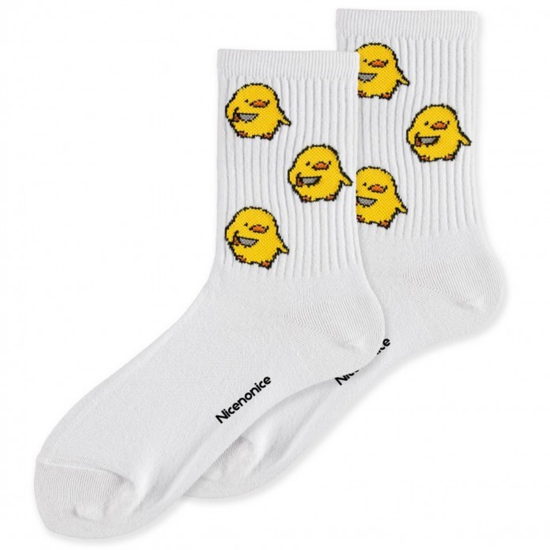 Носки Nicenonice Classic Цыпленок с ножом 2.0 (Белый, 41-45)