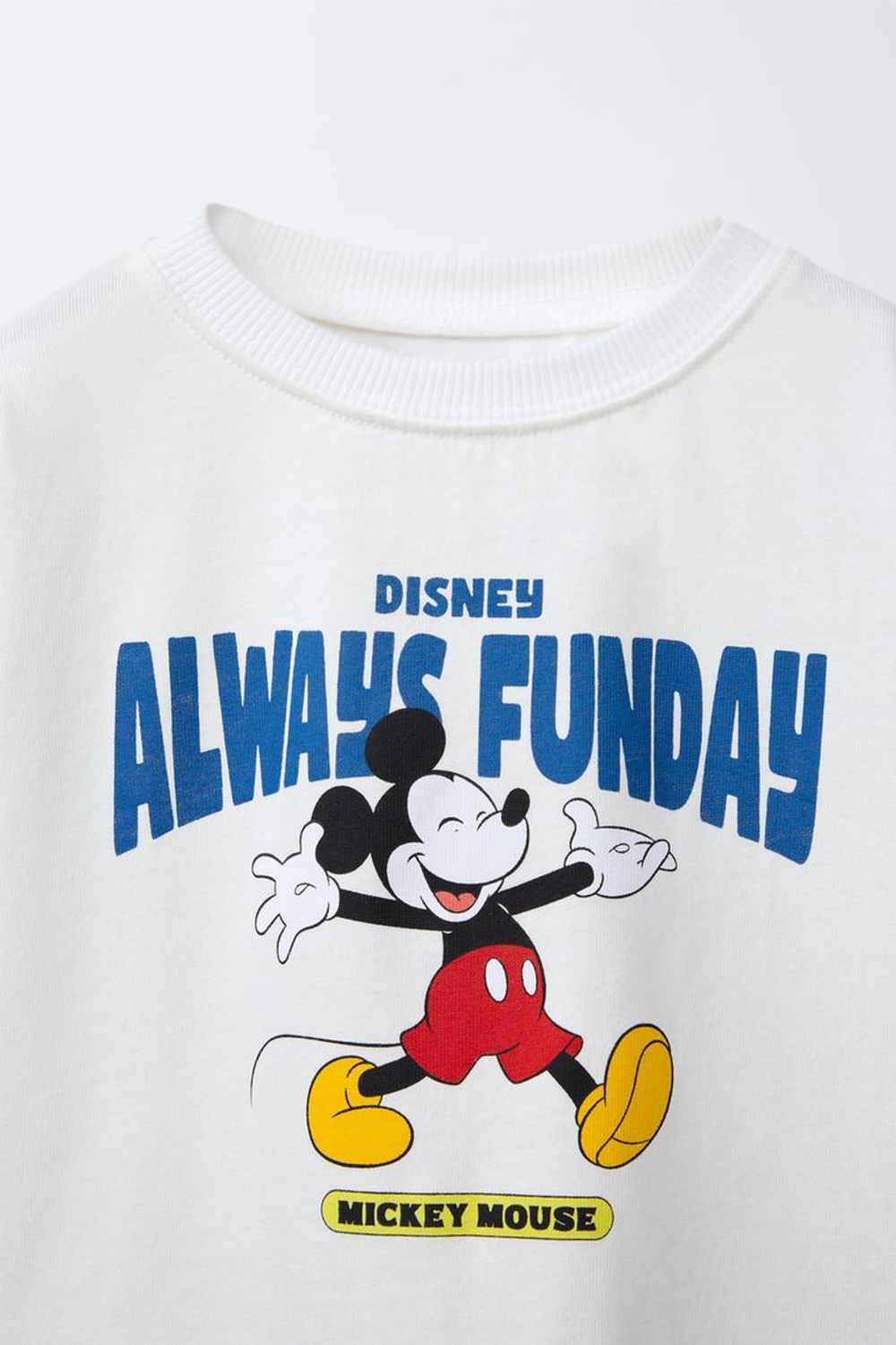 ZARA ФУТБОЛКА С ПРИНТОМ «МИККИ МАУС» © DISNEY, БЕЛЫЙ