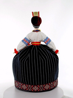 Кукла фарфоровая Воронежский женский костюм