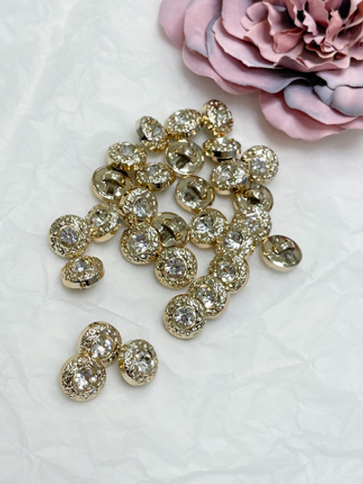 Пуговицы Золото стразы ажур