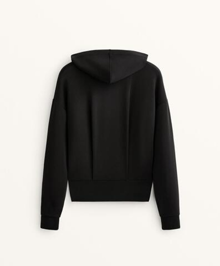 Oysho Толстовка с капюшоном из мягкого модала, черный