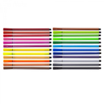 Фломастеры, 24 цв, Yalong, корпус шестигранный, "Слоник" вентилируемый колпачок, ассорти, пластиковый тубуc