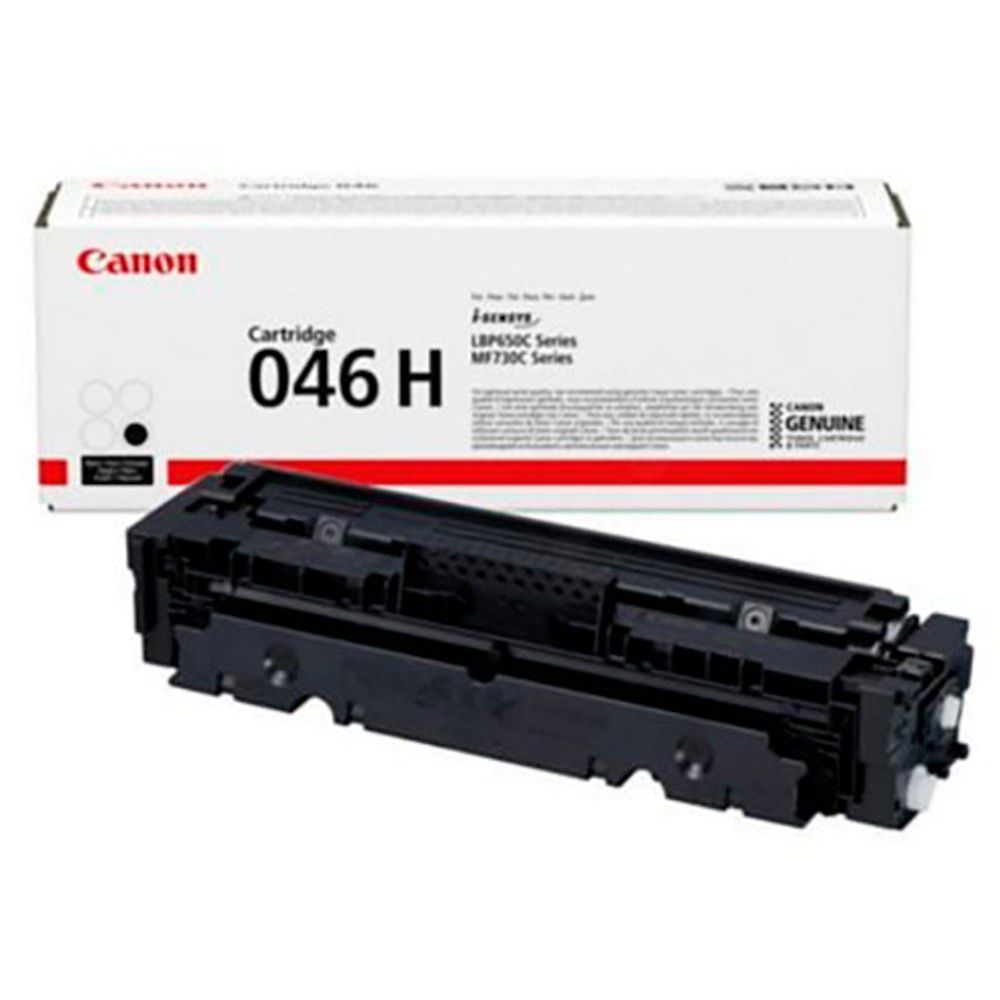 Картридж CANON 046H BK черный, увеличенной емкости 1254c002