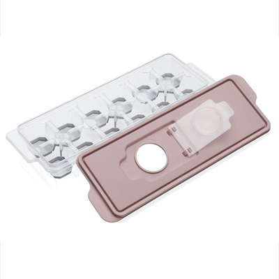 Форма для льда "Diamond" с крышкой, клапаном и силиконовым дном цвет в ассортименте