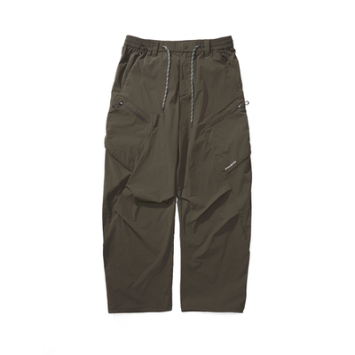 Брюки Nothomme Monterest Outdoor Retro Water-Repellent Multi-Pocket Drawstring Brown