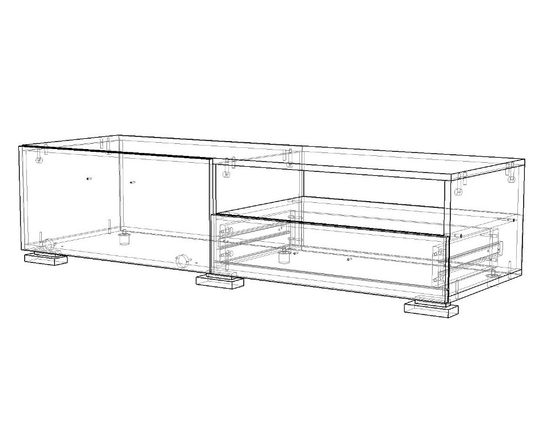 Тумба-ТВ ПЛАТИНИ левая