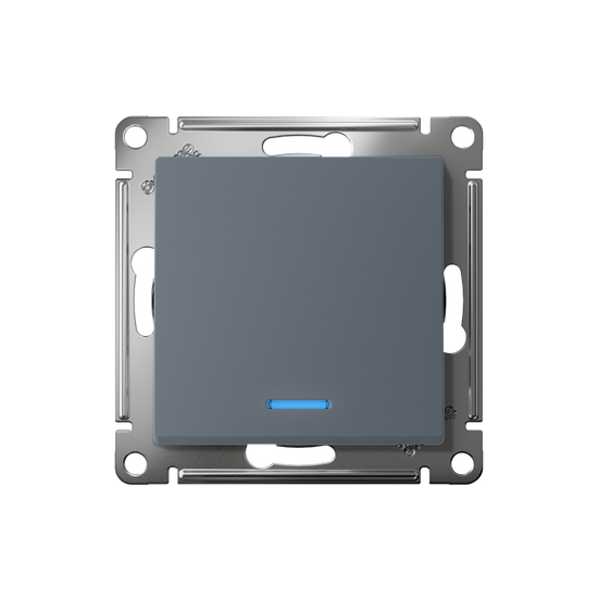 Выключатель 1-кл. AtlasDesign (сх. 1а) 10AX с подсветкой быстрозажим. клем. механизм грифель SE ATN000713S