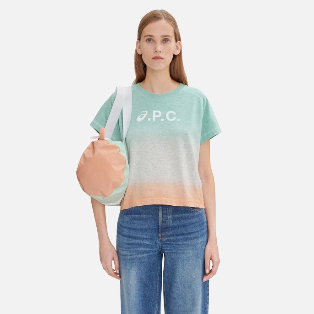 Укороченная футболка Cloud A.P.C. x ASICS жен.