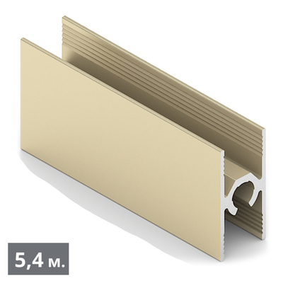 Pамка средняя двери - центральный ригель (5,40 м) золото матовое