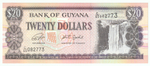 Guyana, 20 Dollars, 1996 - 2018, UNC