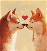 Открытка 121*183мм. "Две собаки" (АртДизайн)