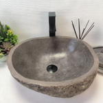 Каменная раковина из речного камня RS-63469 (46*40*15) 0122