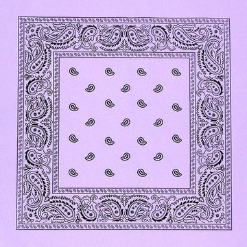 Бандана сиреневая с чёрными капельками