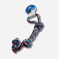 Игрушка для собак веревочная с ручкой и узлом DUVO+