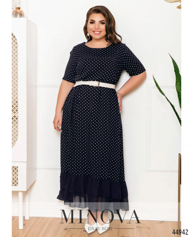 Платье 21-10-синий Minova
