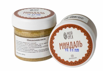 Миндальная паста "Мой Орех" 100г