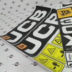 Комплект наклеек "JCB 3CX Super" | Аналог