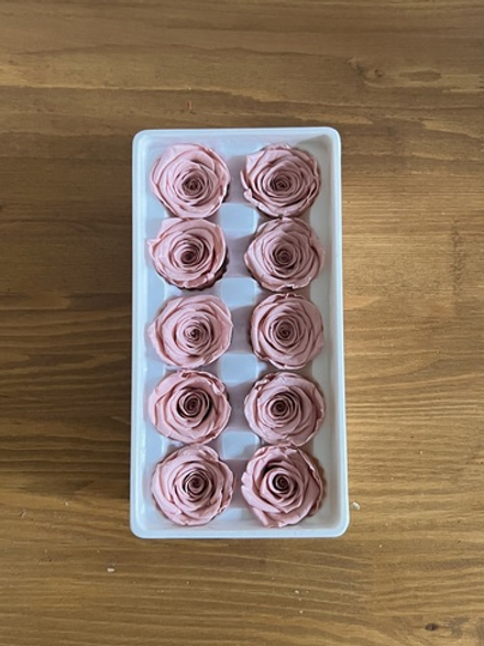 Роза классическая светло-розовая d=3,5-4 см (упак 10 шт)