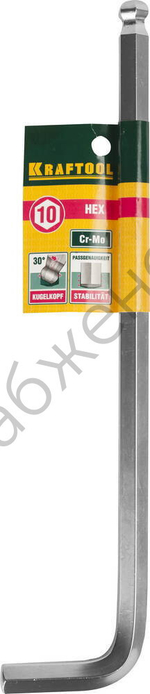 KRAFTOOL Industrie HEX 10, Длинный имбусовый ключ (27437-10)