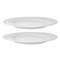 Набор из 2 тарелок белого цвета с фактурным рисунком Essential, Ø27см