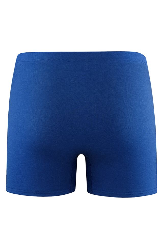 Хлопковые удлиненные боксеры темно-синего цвета