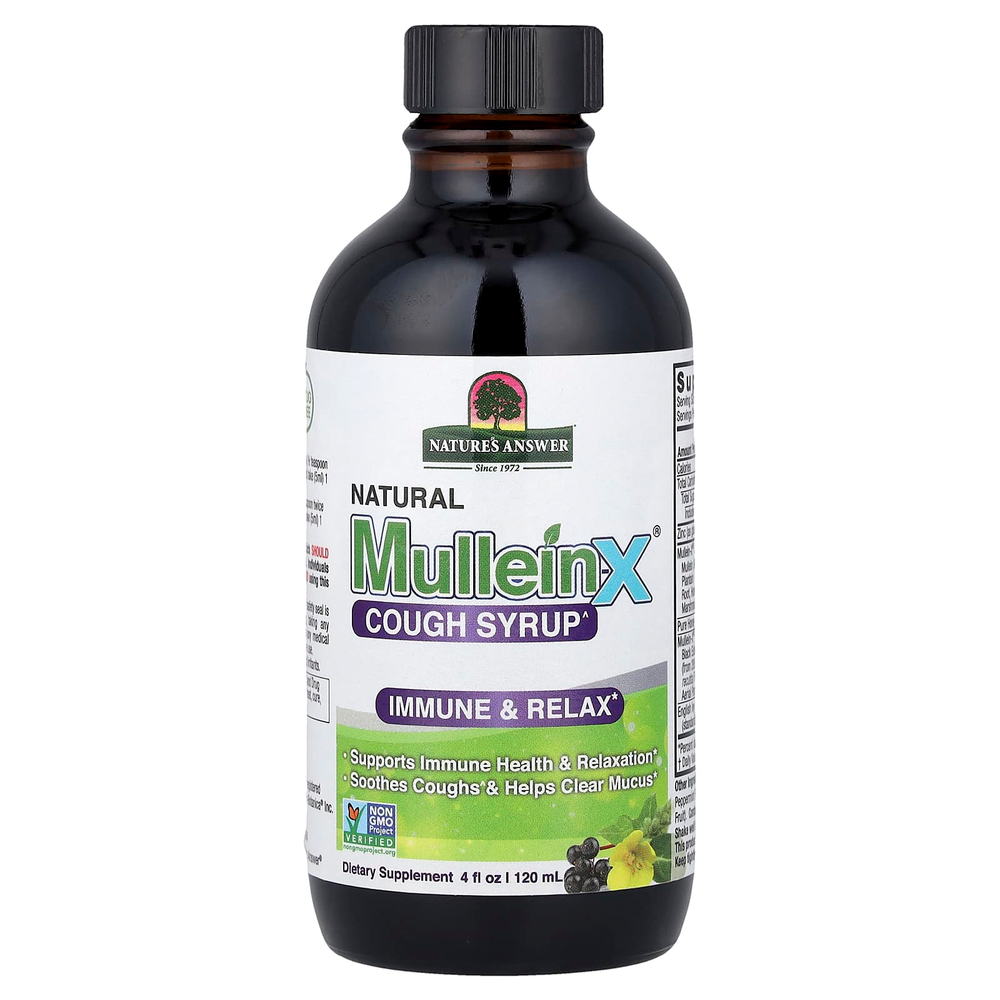 Nature's Answer, натуральный сироп от кашля Mullein-X®, 120 мл